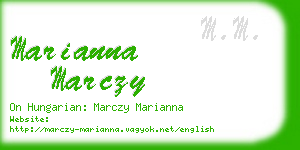 marianna marczy business card